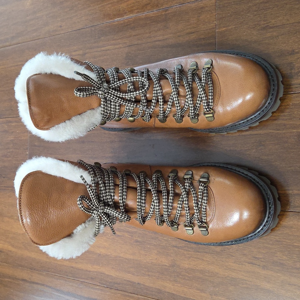 ANTONIO MAURIZI URBAN LEATHER HIKING BOOT OLIMPIADI St MORITZ MONTAGNA BROWN
